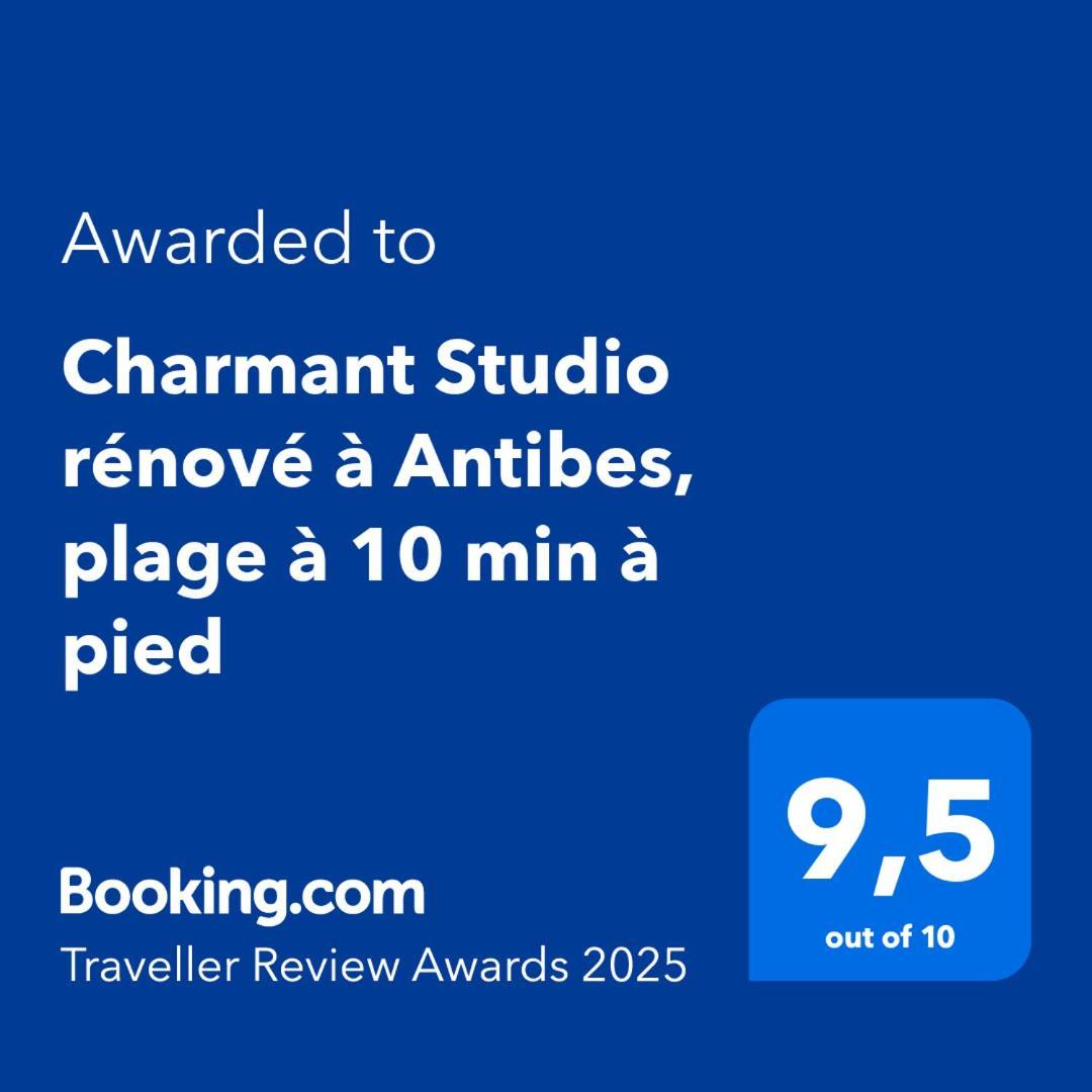 Charmant Studio Renove A Antibes, Plage A 10 Min A Pied Eksteriør bilde